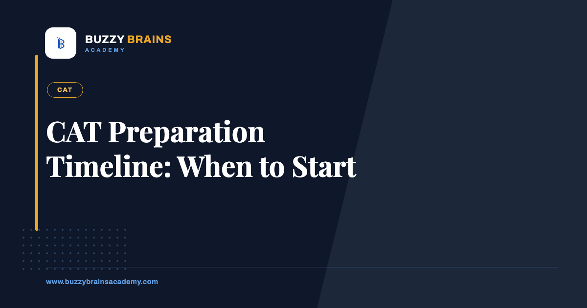 CAT Preparation Timeline: When to Start