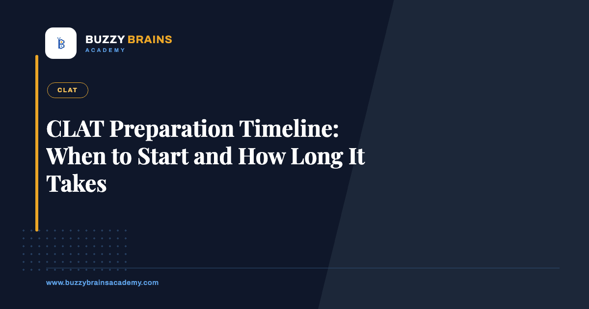 CLAT Preparation Timeline: When to Start and How Long It Takes