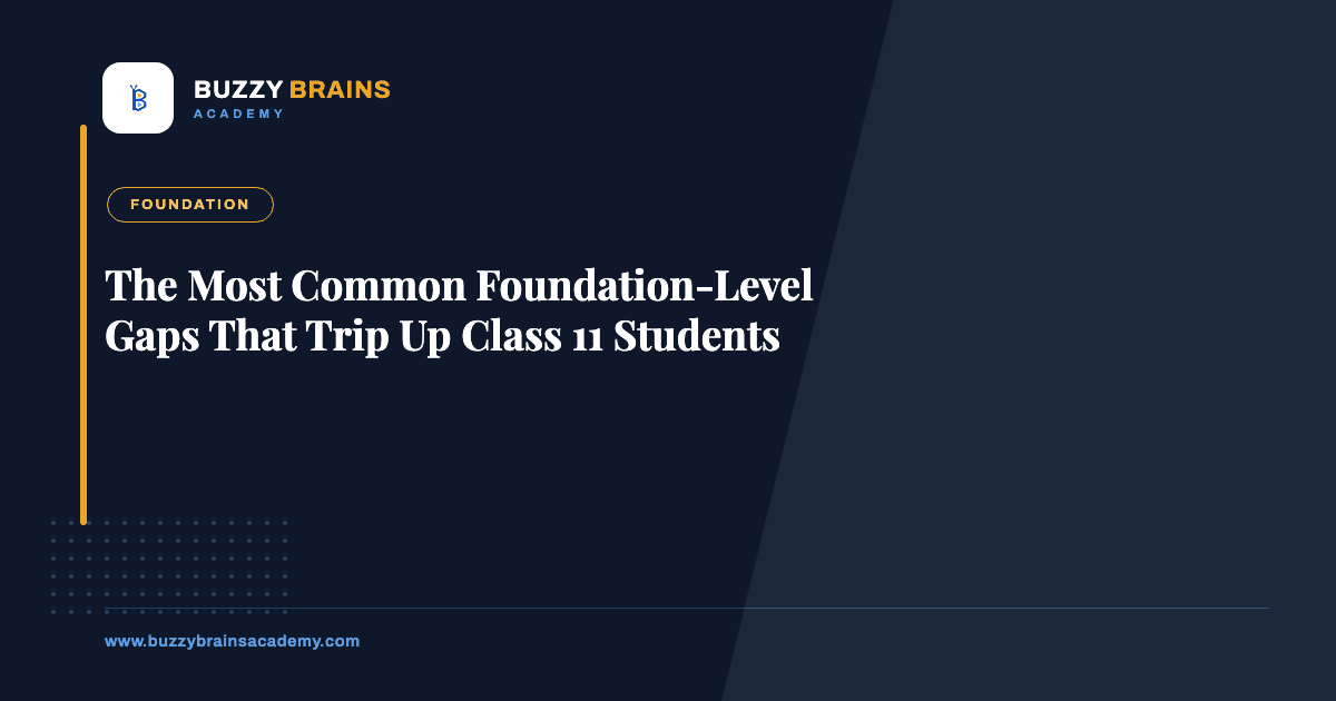 The Most Common Foundation-Level Gaps That Trip Up Class 11 Students