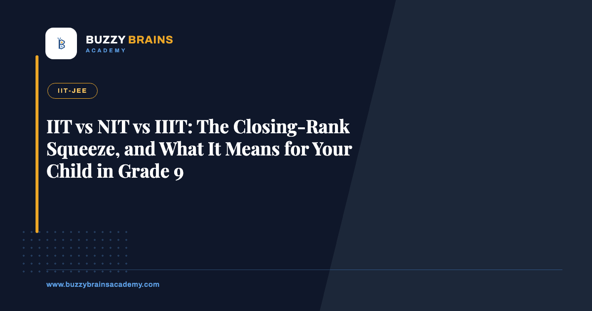IIT vs NIT vs IIIT: The Closing-Rank Squeeze, and What It Means for Your Child in Grade 9