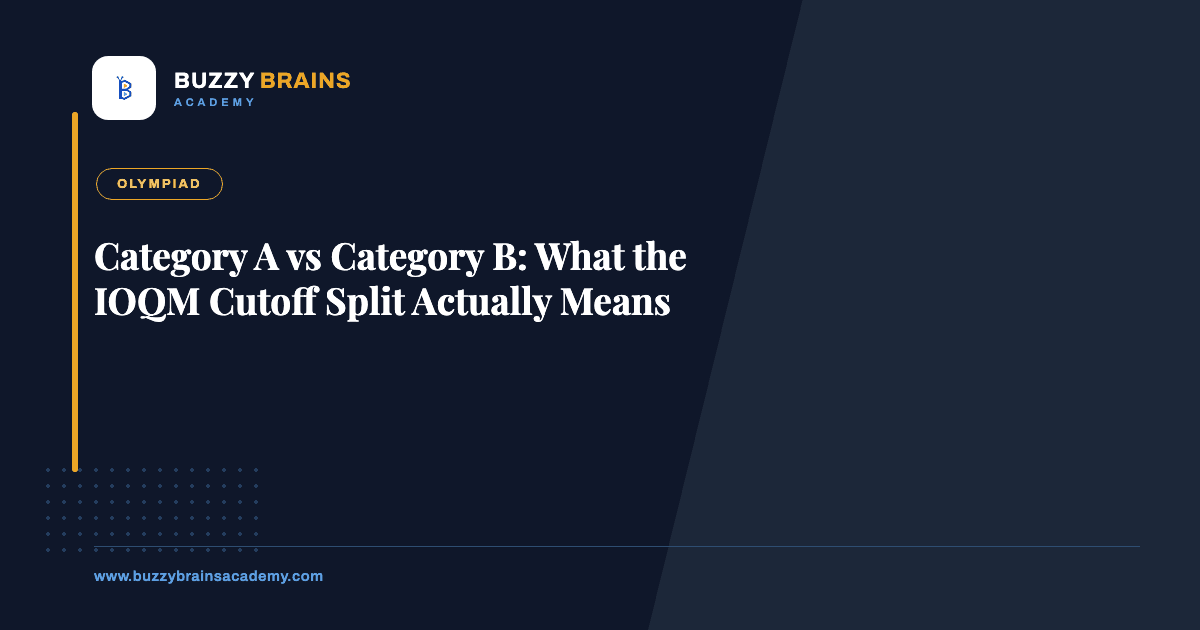 Category A vs Category B: What the IOQM Cutoff Split Actually Means