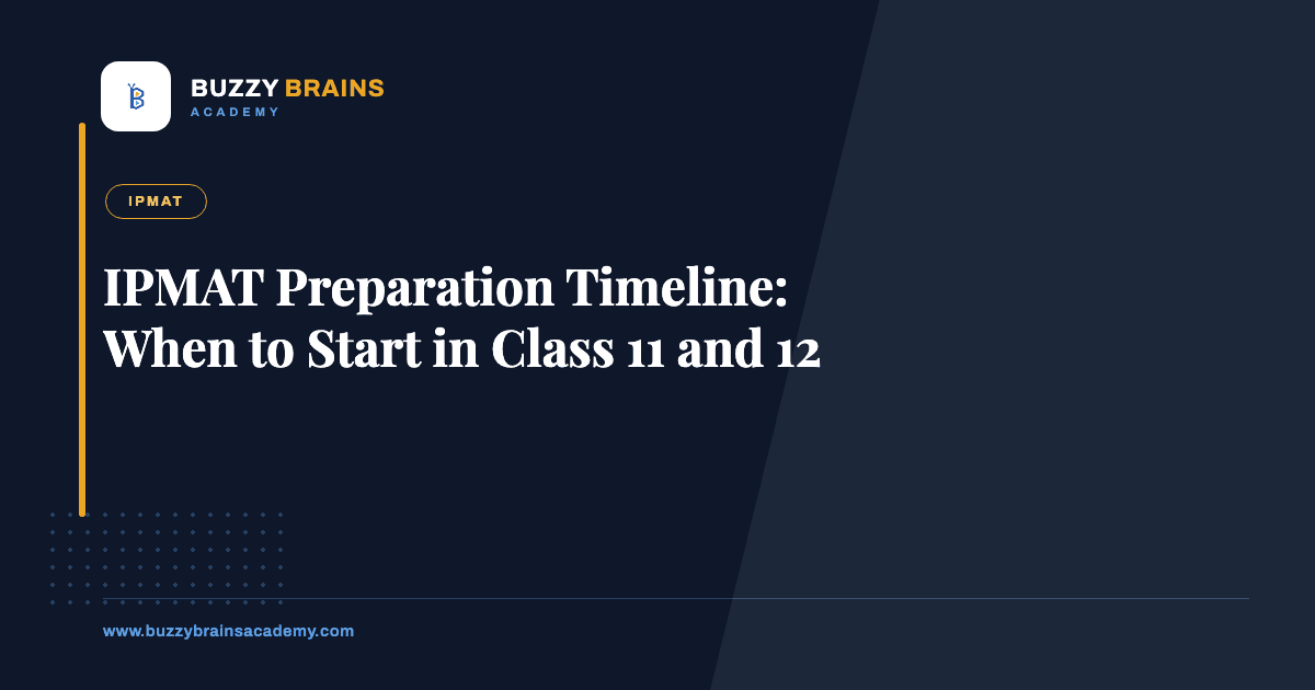 IPMAT Preparation Timeline: When to Start in Class 11 and 12
