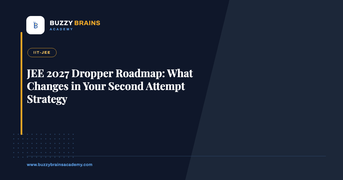JEE 2027 Dropper Roadmap: What Changes in Your Second Attempt Strategy