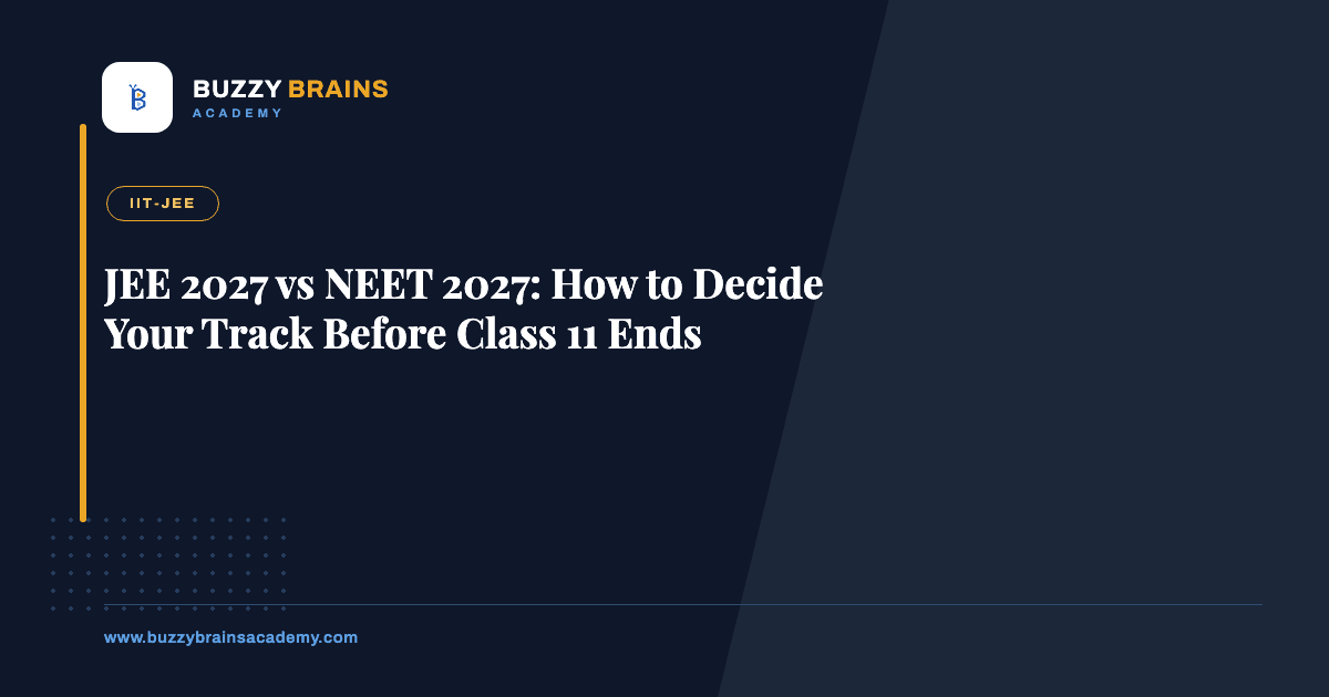 JEE 2027 vs NEET 2027: How to Decide Your Track Before Class 11 Ends