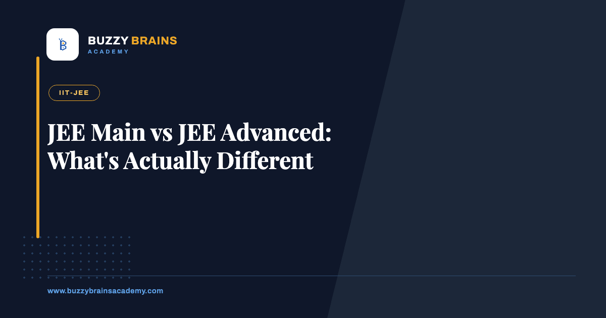 JEE Main vs JEE Advanced: What's Actually Different