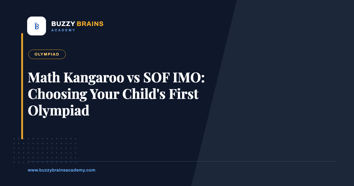 Math Kangaroo vs SOF IMO: Choosing Your Child's First Olympiad
