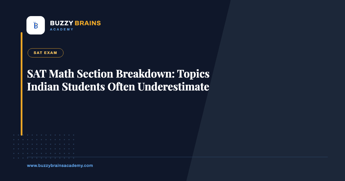 SAT Math Section Breakdown: Topics Indian Students Often Underestimate